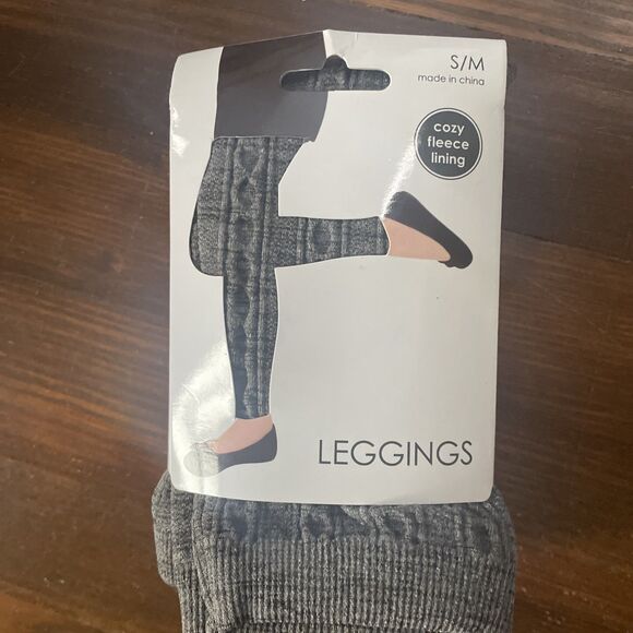 Pants - Leggings Womens Small Medium Gray Cozy Fleece Lining NWT